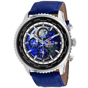 Seapro Men's Meridian World Timer GMT Blue Dial Watch - SP7132